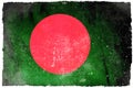 Bangladesh grunge flag