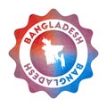 Bangladesh low poly logo.