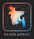 Bangladesh map design.
