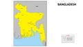 Bangladesh Map. Major city map of Bangladesh. Political map of Bangladesh with country capital