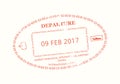 Bangladesh Passport stamp. Visa stamp for travel. Dhaka international airport grunge sign. Immigration, arrival and departure Royalty Free Stock Photo