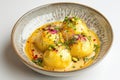 Bangladesh Rasmalai Dessert, Cheese Dumplings Soaked in Sweetened, Saffron-Infused Milk