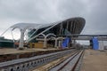 Bangladesh's only new iconic Cox's Bazar railway station is going to be inaugurated soon Royalty Free Stock Photo