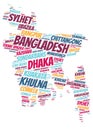 Bangladesh top travel destinations word cloud