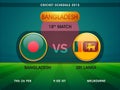 Bangladesh vs Sri Lanka, Cricket match schedule 2015.