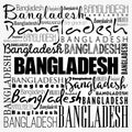 Bangladesh wallpaper word cloud, travel concept background
