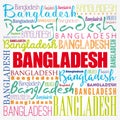 Bangladesh wallpaper word cloud, travel concept background