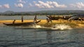 Bangladeshi childs are playing in an island inside Kaptai Lake in Bangladesh