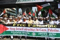 Muslims anti-Israel protest in Dhaka.