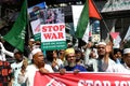 Muslims anti-Israel protest in Dhaka.