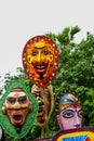 Bangladeshi people attend Mangal Shobhajatra, a rally in celebration of the Bengali New Year or