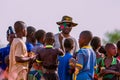 Bangladeshi UN Peacekeeper with the African children