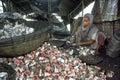 Bangladeshi woman engaged in recycling industry Royalty Free Stock Photo