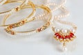 Bangles & necklace Royalty Free Stock Photo