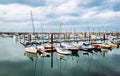 Peaceful Bangor harbour in Northern Ireland Royalty Free Stock Photo