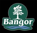 Bangor Maine with black background