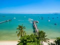 Bangrak bay and beach pier koh samui thailand Royalty Free Stock Photo