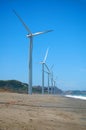 Bangui Wind Farm windmills in Ilocos Norte, Philippines