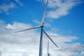 Bangui Wind Farm windmills in Ilocos Norte, Philippines Royalty Free Stock Photo