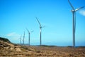 Bangui Wind Farm windmills in Ilocos Norte, Philippines