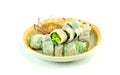 Banh cuon, vietnamese steamed rice noodle roll Royalty Free Stock Photo