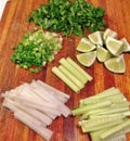 Banh Mi Ingredients Mise en Place