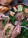 Banh mi, Vietnamese bread Royalty Free Stock Photo