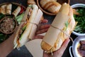 Banh mi, Vietnamese bread Royalty Free Stock Photo