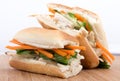 Banh mi vietnamese sandwich Royalty Free Stock Photo