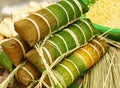 Banh tet, Vietnam glutinous rice cake Royalty Free Stock Photo