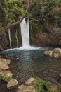 Banias Waterfall in the Hermon Stream Nature Reserve in Israel