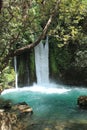 Banias Waterfalls in the Upper Golan, Israel Royalty Free Stock Photo