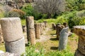 Baniyas ruins, ancient city in Israel at the foot of Mount Hermon