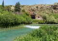 Baniyas ruins, ancient city in Israel at the foot of Mount Hermon