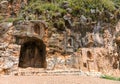 Baniyas ruins, ancient city in Israel at the foot of Mount Hermon