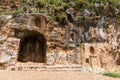 Baniyas ruins, ancient city in Israel at the foot of Mount Hermon