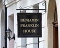 Banjamin Franklin House in London, UK