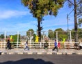 Banjarbaru-Indonesia, 1 October 2023: Street beside the city hall square