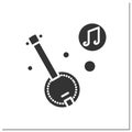 Banjo glyph icon