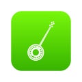 Banjo icon digital green