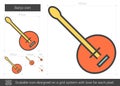 Banjo line icon. Royalty Free Stock Photo