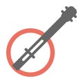 banjo musical instrument illustration.