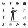 banjo player icon. Detailed set of music icons. Premium quality graphic design. One of the collection icons for websites; web desi Royalty Free Stock Photo