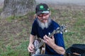 Banjo Player at Iowa State Fair Royalty Free Stock Photo