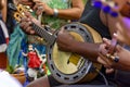 Banjo player during a samba show Royalty Free Stock Photo