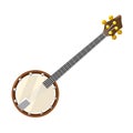 Banjo. Musical instrument vector illustration Royalty Free Stock Photo