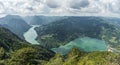 Banjska Stena place on Drina river, Perucac lake, mountains, Royalty Free Stock Photo