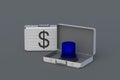 Bank accounts seizure concept. Tax offense. Investigation of offshore scandals. Tax avoidance Royalty Free Stock Photo