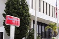 Bank of America Sign and Building Royalty Free Stock Photo