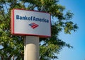 Bank of America Bank Signage Royalty Free Stock Photo